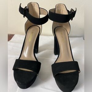 Dream Pairs Women's Size 9 Open Toe Adjustable Ankle Strap Heels